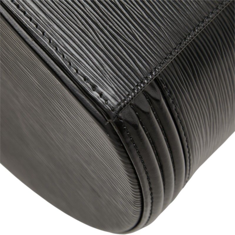 Louis Vuitton Epi Cannes Vanity Bag Handbag Noir Black Leather — view 6