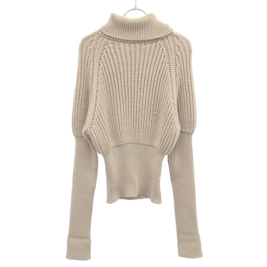 Gucci Turtleneck Rib Knit Sweater Pink Beige