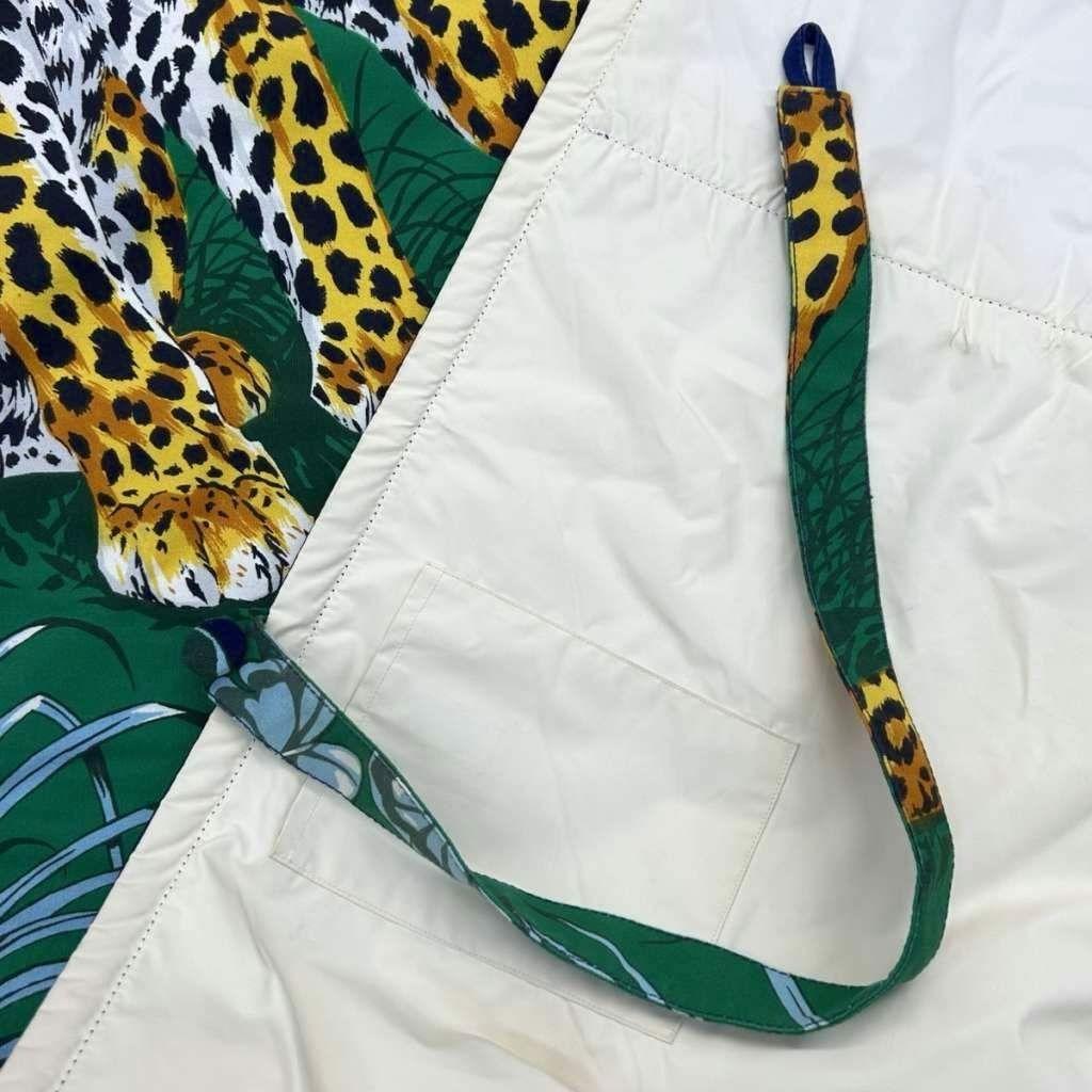 Hermes Jungle Love Rug Sheet Mat Leopard Print Animal Large Multicolor — view 6