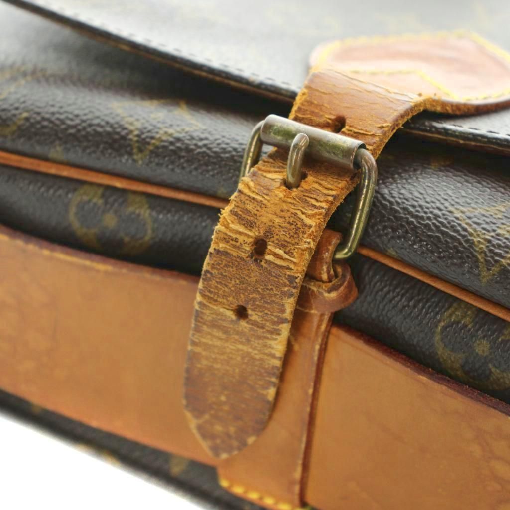 Louis Vuitton Monogram Cartouchiere GM Shoulder Bag Crossbody Leather Logo Brown — view 7