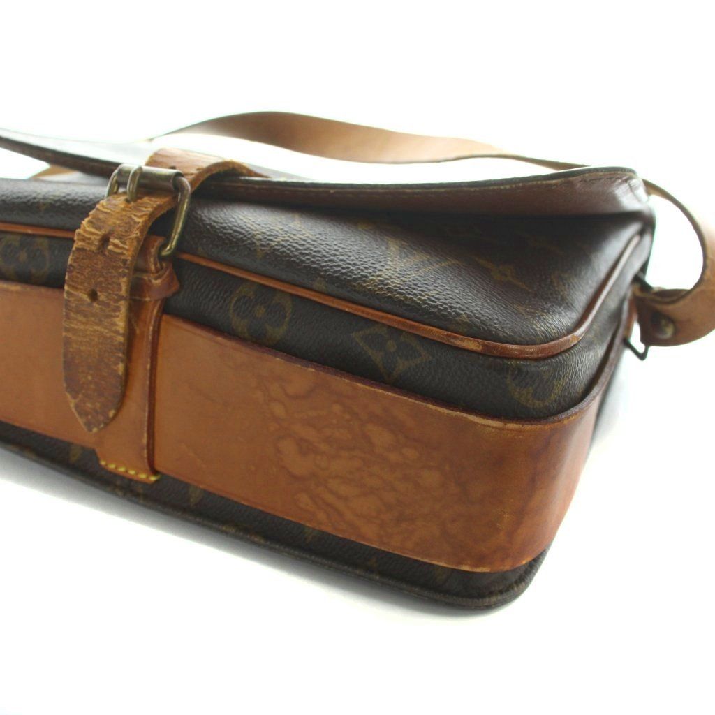 Louis Vuitton Monogram Cartouchiere GM Shoulder Bag Crossbody Leather Logo Brown — view 8