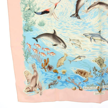Hermes Carre 90 Precious Lives of the Mediterranean la Vie Precieuse de Scarf — view 4