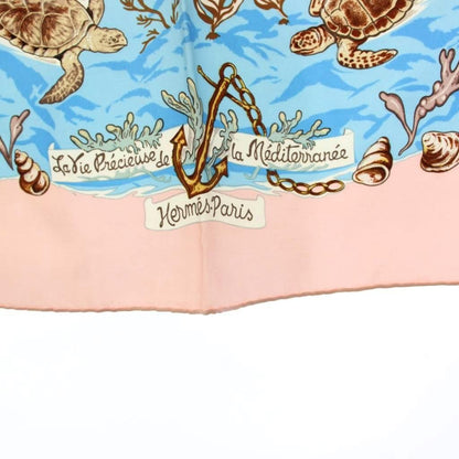 Hermes Carre 90 Precious Lives of the Mediterranean la Vie Precieuse de Scarf — view 6