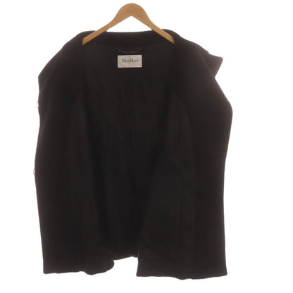 Max Mara Wool Coat Alpaca Blend Black 42 — view 4