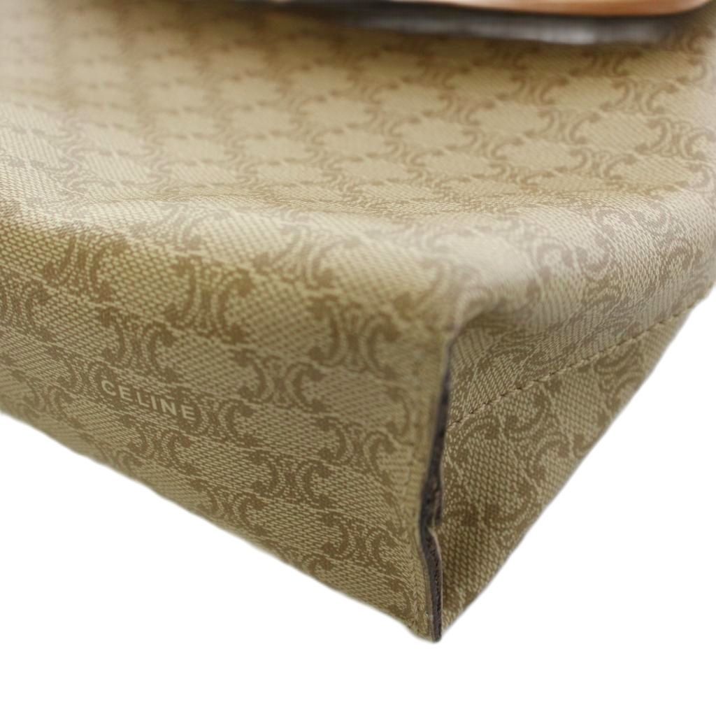 Celine Macadam Handbag Canvas Beige — view 8