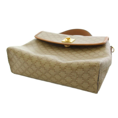 Celine Macadam Handbag Canvas Beige — view 4