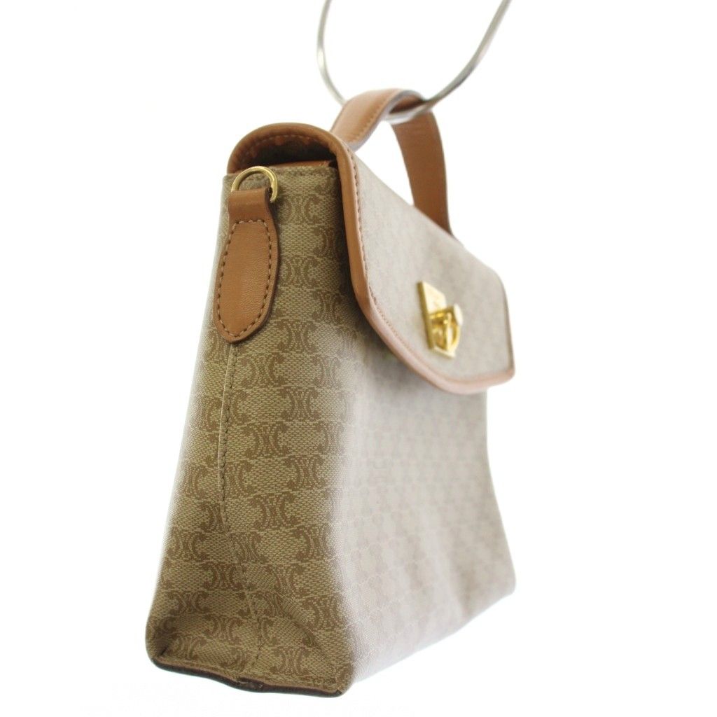 Celine Macadam Handbag Canvas Beige — view 2