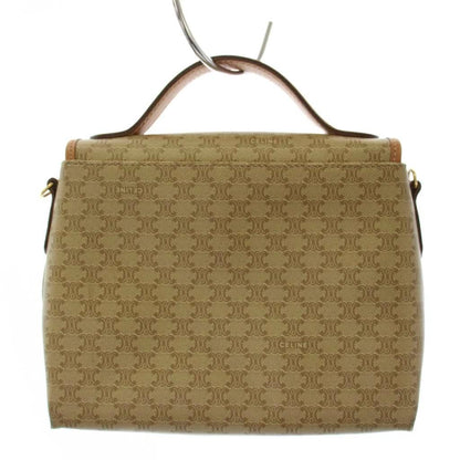 Celine Macadam Handbag Canvas Beige — view 3