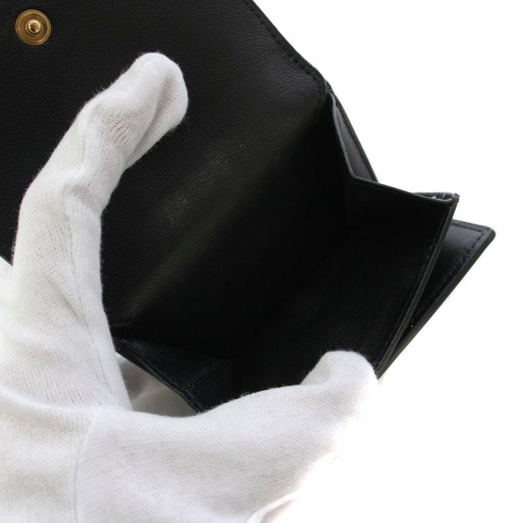 Balenciaga Neo Classic Wallet Trifold Leather Black — view 6
