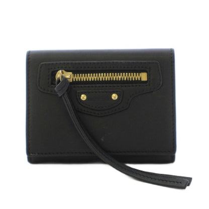 Balenciaga Neo Classic Wallet Trifold Leather Black