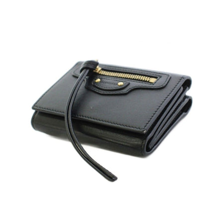 Balenciaga Neo Classic Wallet Trifold Leather Black — view 4