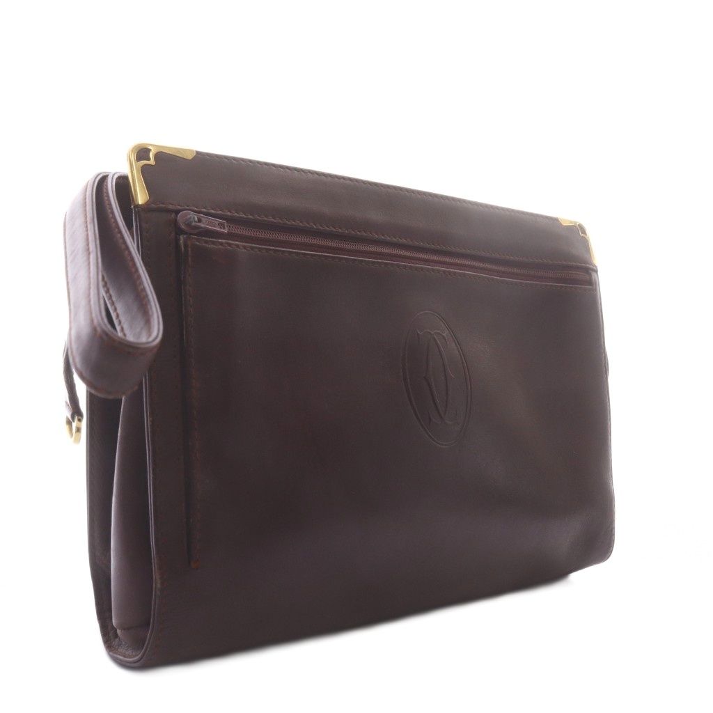 Cartier Must Line Clutch Leather Bordeaux — view 5