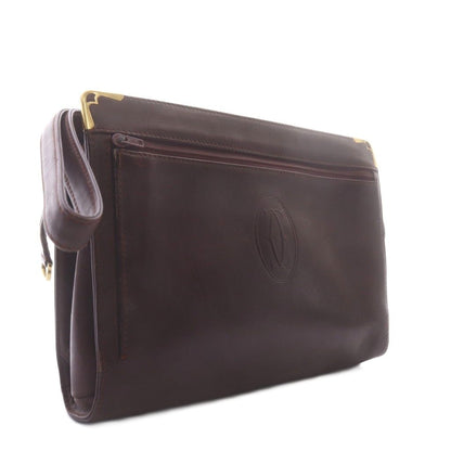 Cartier Must Line Clutch Leather Bordeaux — view 5