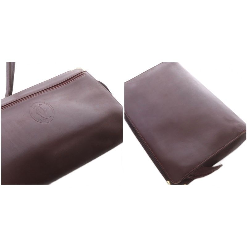 Cartier Must Line Clutch Leather Bordeaux — view 8