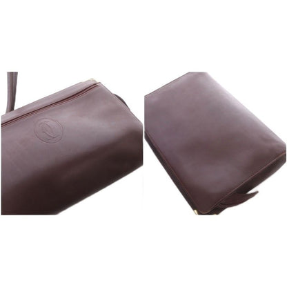 Cartier Must Line Clutch Leather Bordeaux — view 8