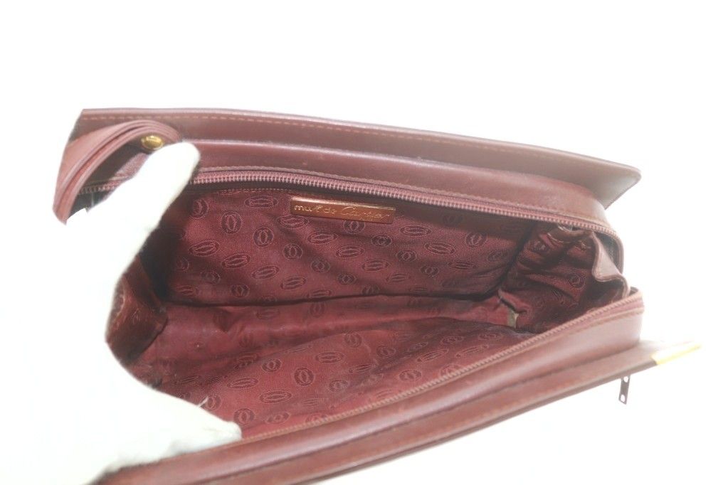 Cartier Must Line Clutch Leather Bordeaux — view 4