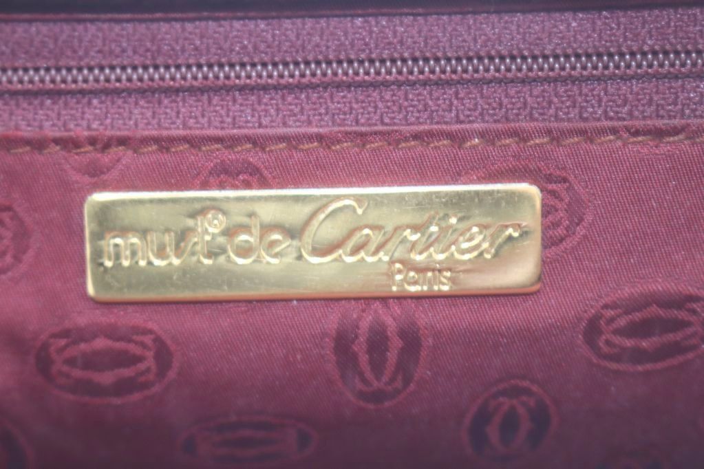 Cartier Must Line Clutch Leather Bordeaux — view 3