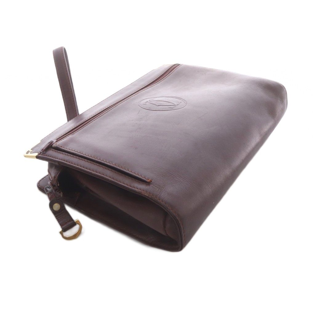 Cartier Must Line Clutch Leather Bordeaux — view 6