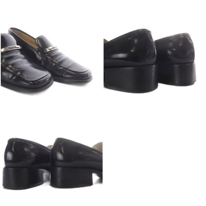 Gucci Loafers Chunky Heel Leather 37c Black — view 8