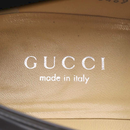Gucci Loafers Chunky Heel Leather 37c Black — view 6