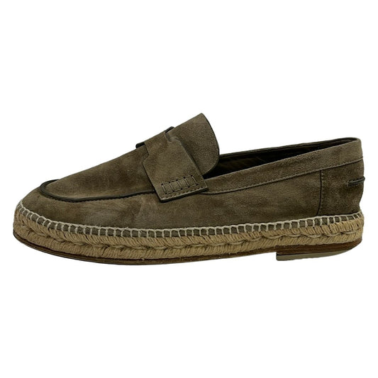 Hermes Trip Slip-On Loafers Dark Brown Espadrille