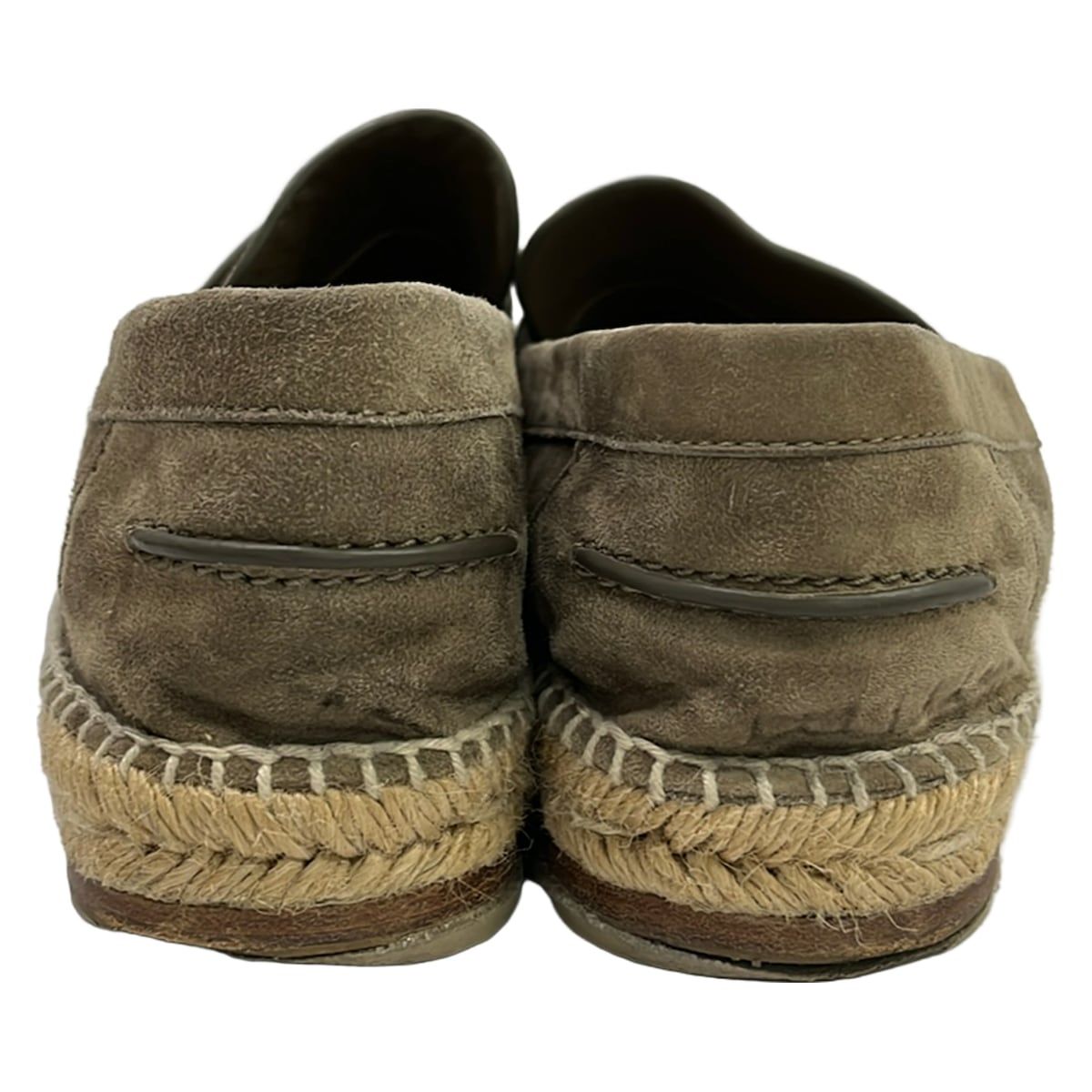 Hermes Trip Slip-On Loafers Dark Brown Espadrille — view 3