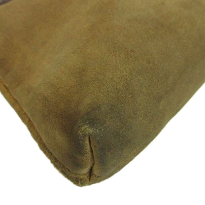 Loewe Vintage Clutch Suede Leather Anagram Embossed Brown — view 8