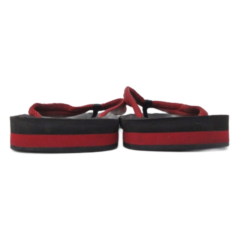 Prada Sport Beach Sandals Logo Strap Red Black — view 4