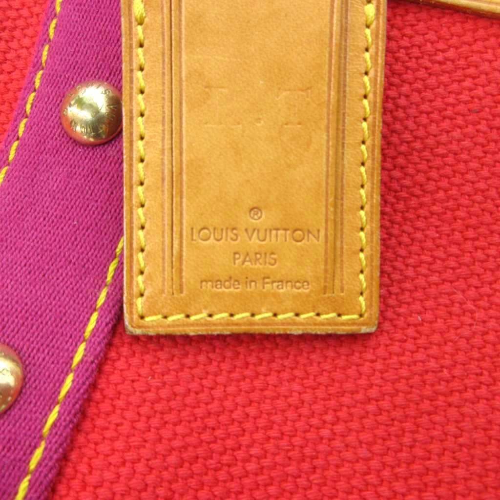 Louis Vuitton Handbag Antigua Cabas PM Logo Plate Zip Closure — view 7