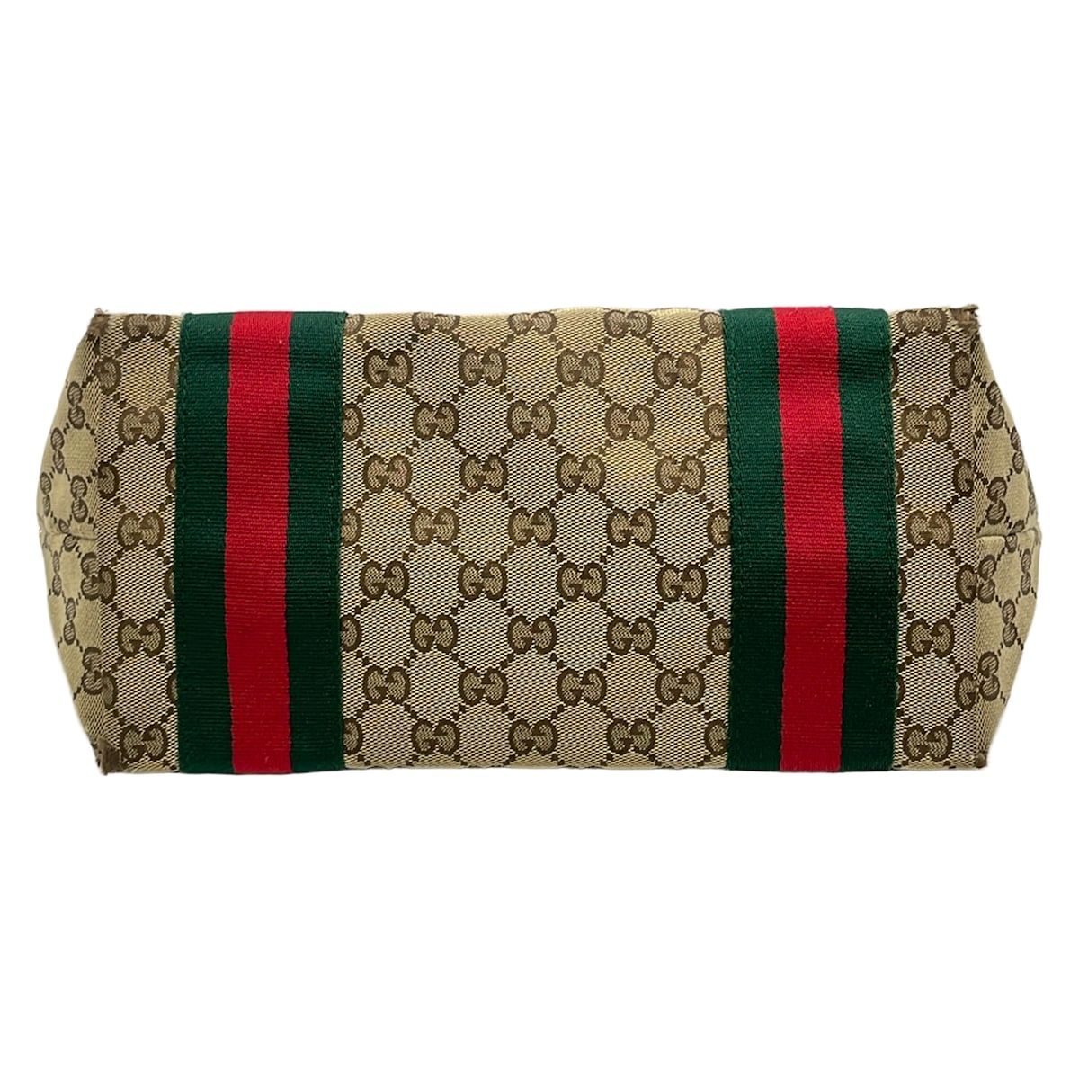 Gucci Tote Sherry GG Pattern Beige Dark Brown Multi Leather — view 5