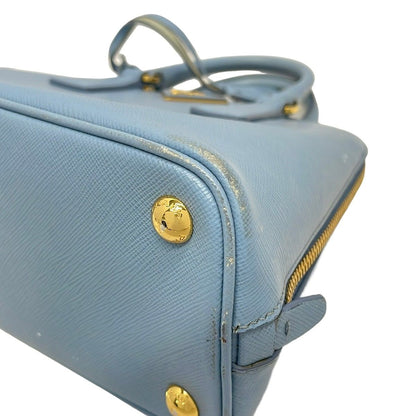 Prada Handbag Promenade Light Blue Leather — view 6