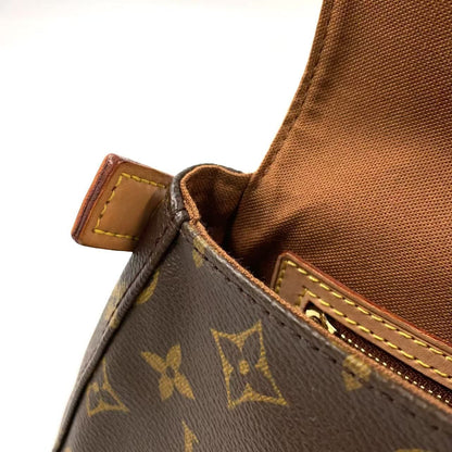 Louis Vuitton Mini Looping Monogram Leather Brown Handbag Gold — view 7