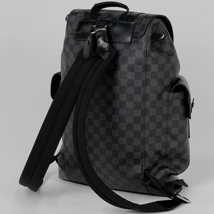 Louis Vuitton Christopher MM Backpack Damier Graphite Noir — view 2