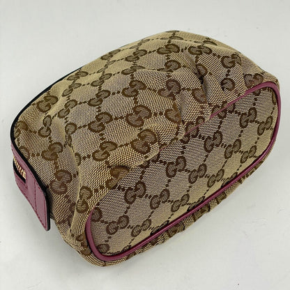 Gucci Pouch GG Pattern Canvas Beige Pink — view 2