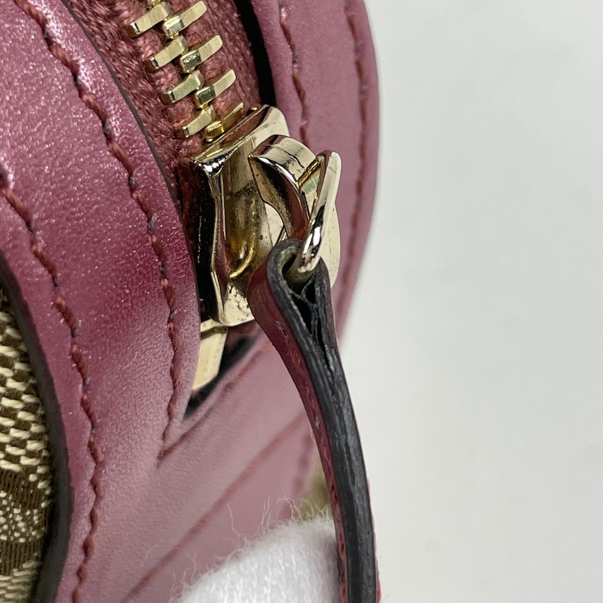 Gucci Pouch GG Pattern Canvas Beige Pink — view 4