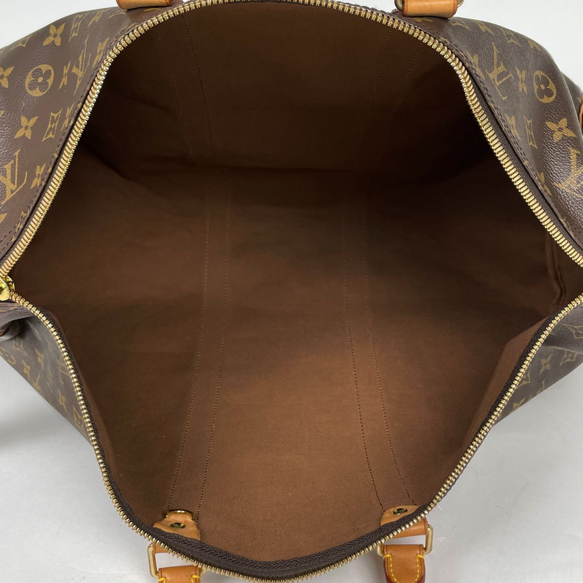 Louis Vuitton Keepall Bandouliere 50 Boston Bag 2-Way Monogram Brown — view 8