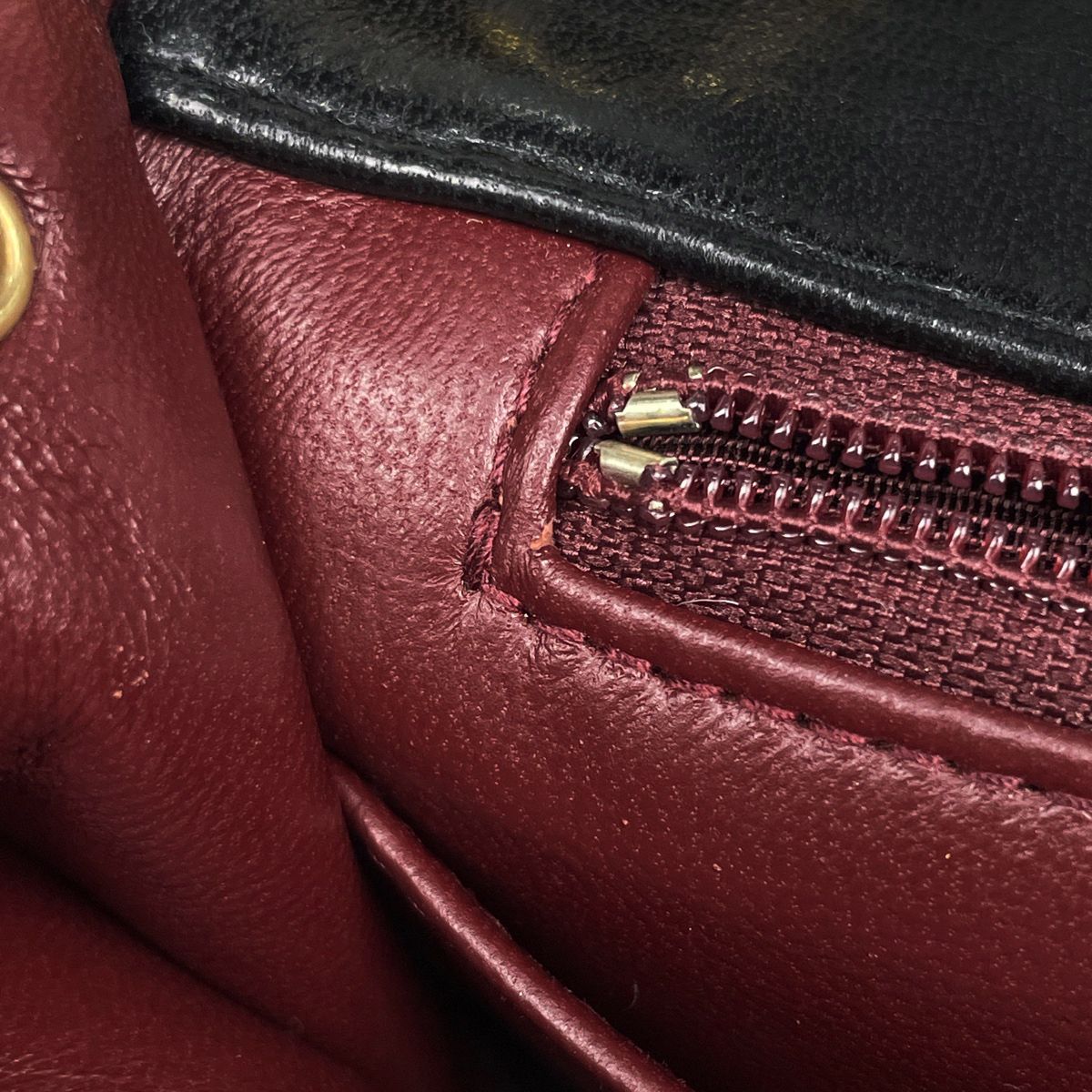Chanel Shoulder Bag Quilted Single Flap CC Logo Leather Black — view 8