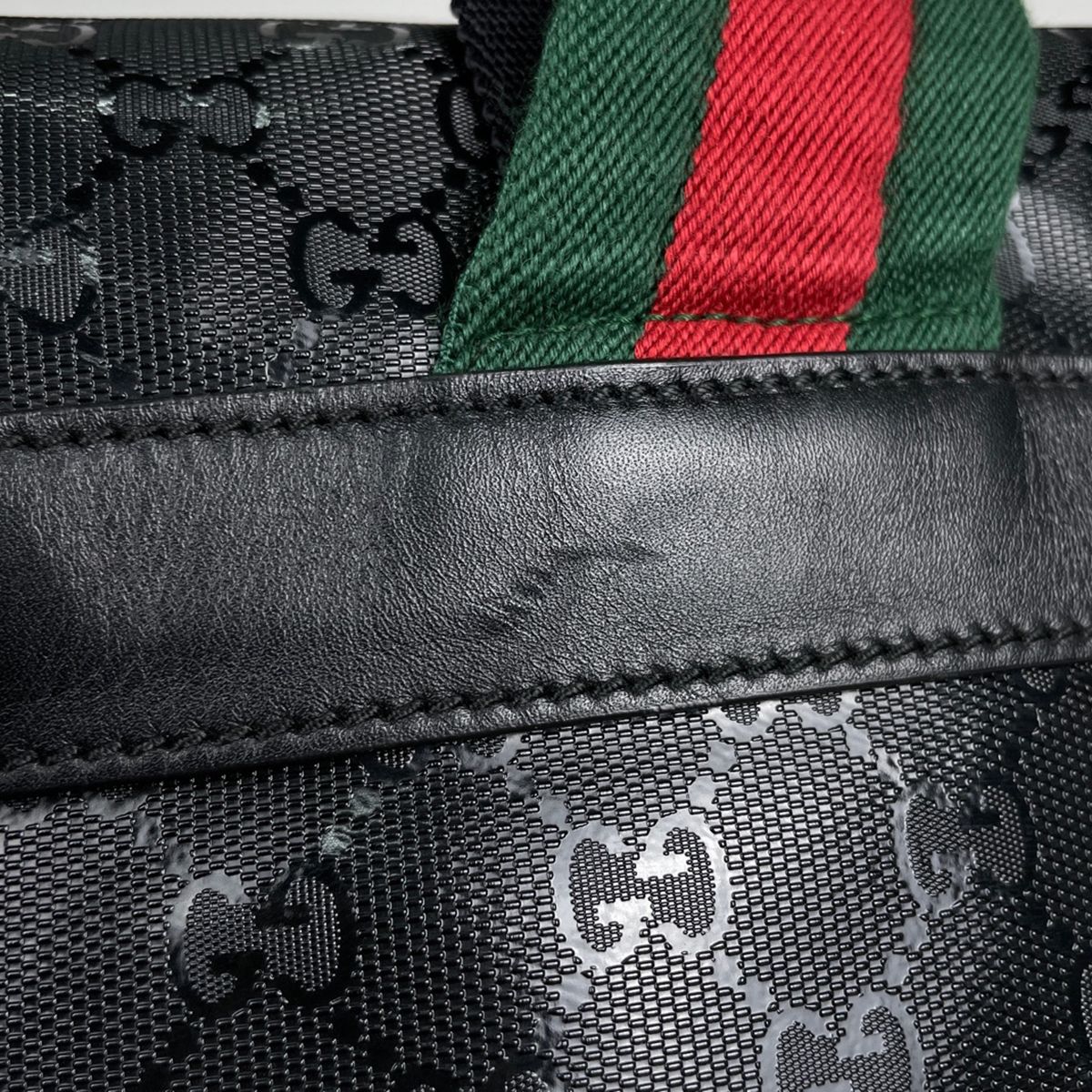 Gucci Backpack GG Supreme Pattern Black — view 7