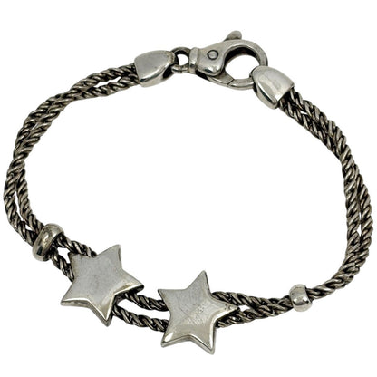 Tiffany & Co Bracelet Double Rope Star 925 Sterling Silver