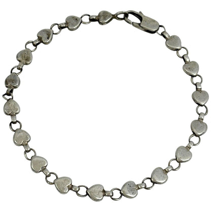 Tiffany & Co Bracelet Puff Heart 925 Sterling Silver