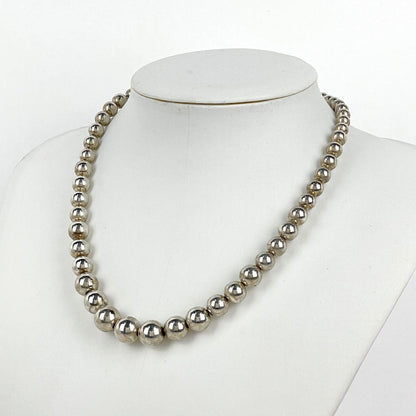 Tiffany & Co Necklace Ball Chain Graduated Choker 925 Sterling Silver — view 4