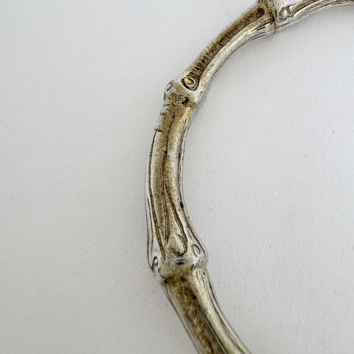 Tiffany & Co Bangle Bamboo 925 Sterling Silver Bracelet — view 3
