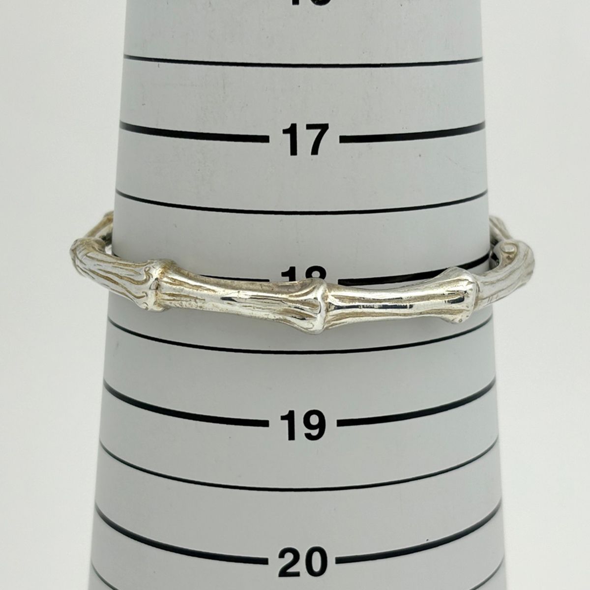 Tiffany & Co Bangle Bamboo 925 Sterling Silver Bracelet — view 4