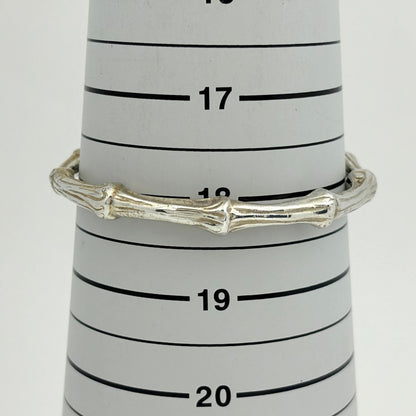 Tiffany & Co Bangle Bamboo 925 Sterling Silver Bracelet — view 4