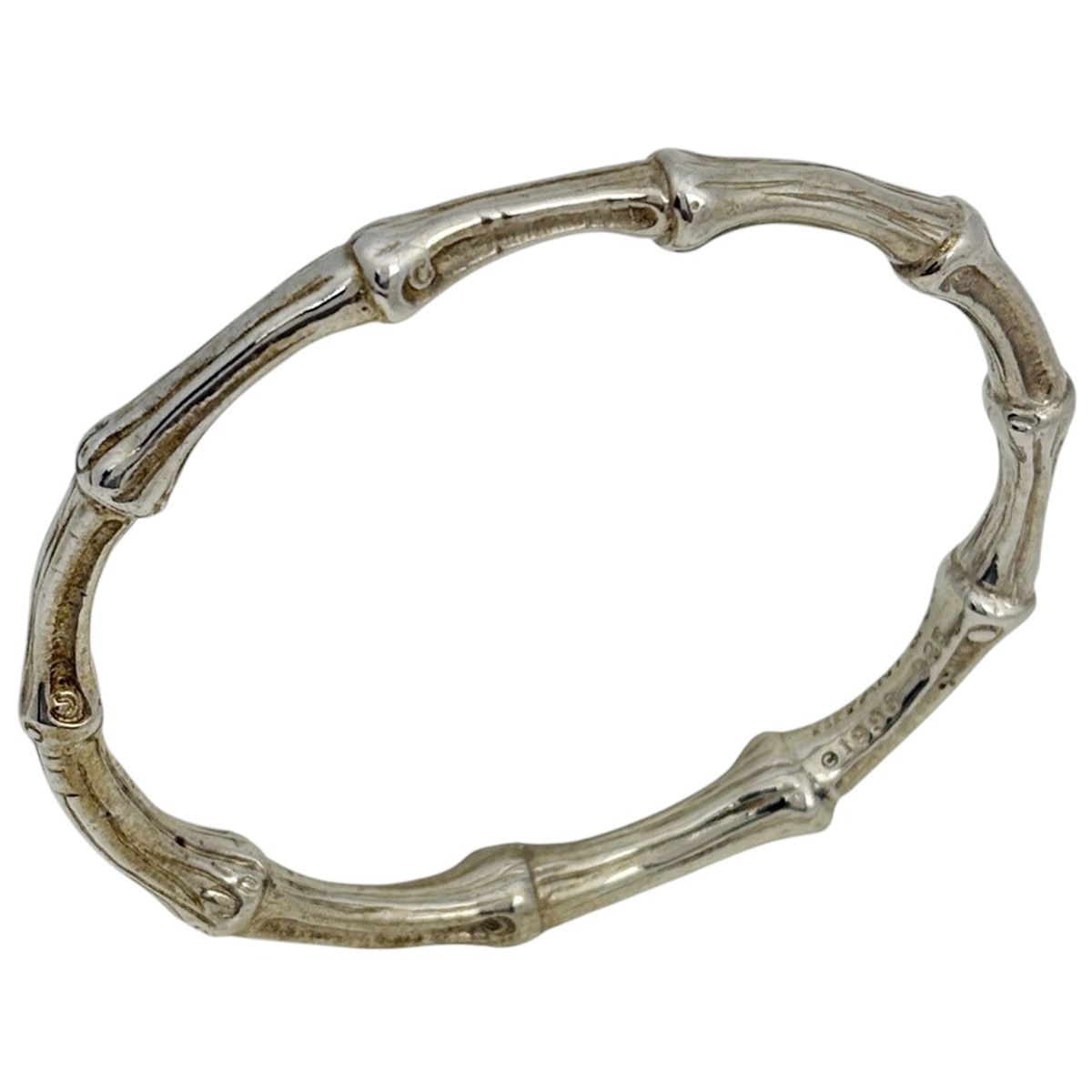 Tiffany & Co Bangle Bamboo 925 Sterling Silver Bracelet