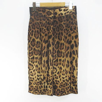 Dolce & Gabbana Leopard Print Animal Knee-Length Pencil Skirt — view 2