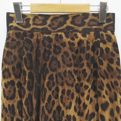Dolce & Gabbana Leopard Print Animal Knee-Length Pencil Skirt — view 4