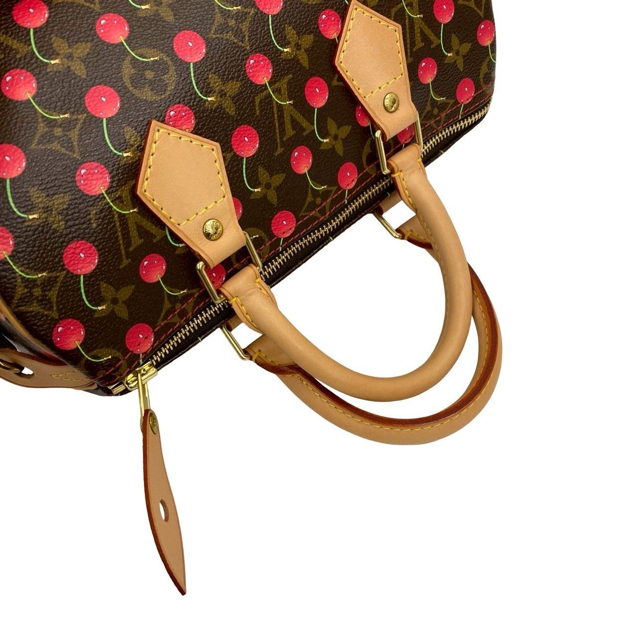 Louis Vuitton Speedy 25 Monogram Cherry Takashi Murakami Collaboration Leather — view 4