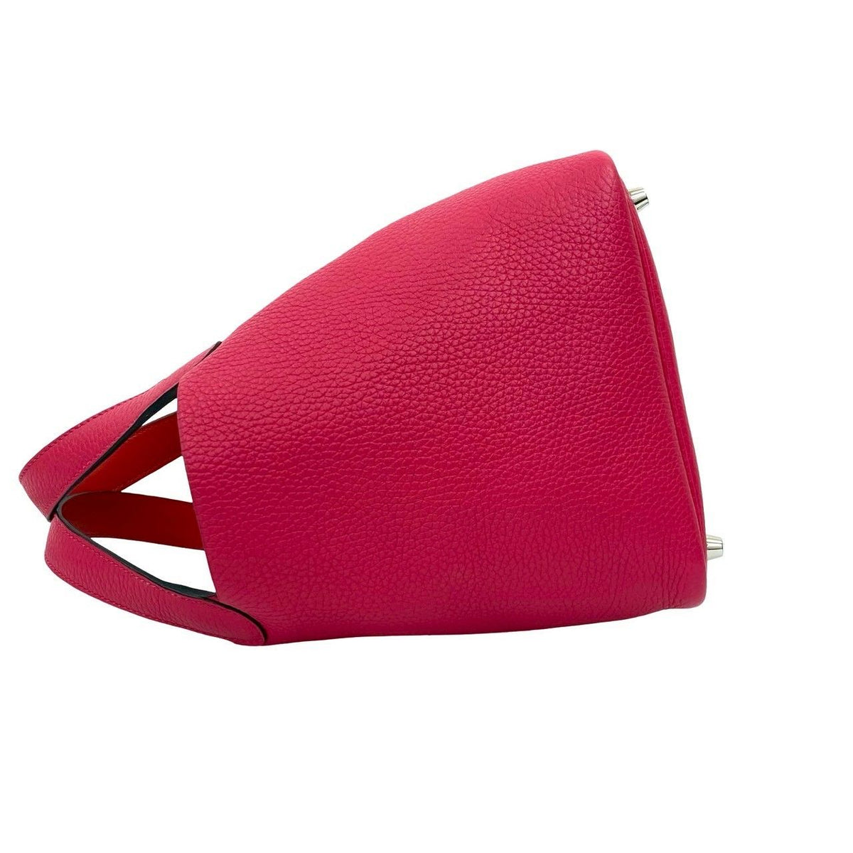Hermes Picotin Lock PM Taurillon Clemence Leather Handbag Mini Tote Pink — view 5
