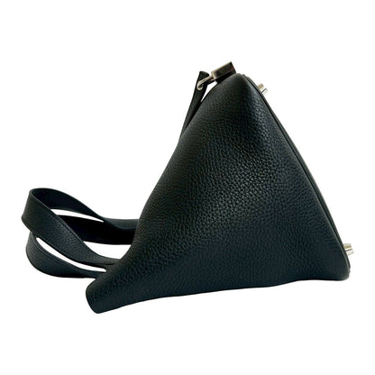 Hermes with Lock Picotin PM Taurillon Clemence Leather Handbag Mini Tote Black — view 5